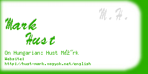 mark hust business card